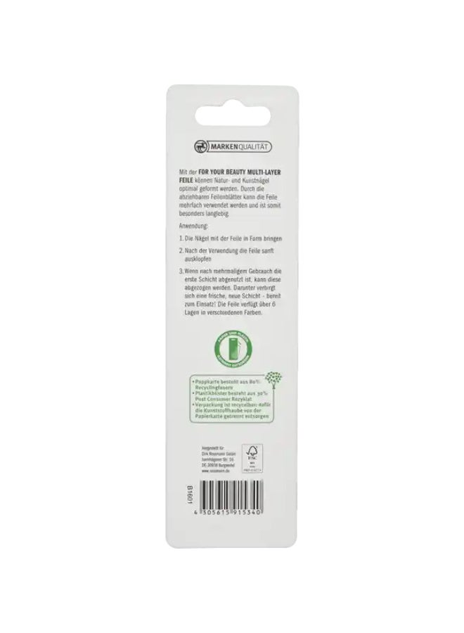 ROSSMANN FOR YOUR Beauty Multi-Layer Nail File for Natural & Artificial Nails (German Brand) - Image 5
